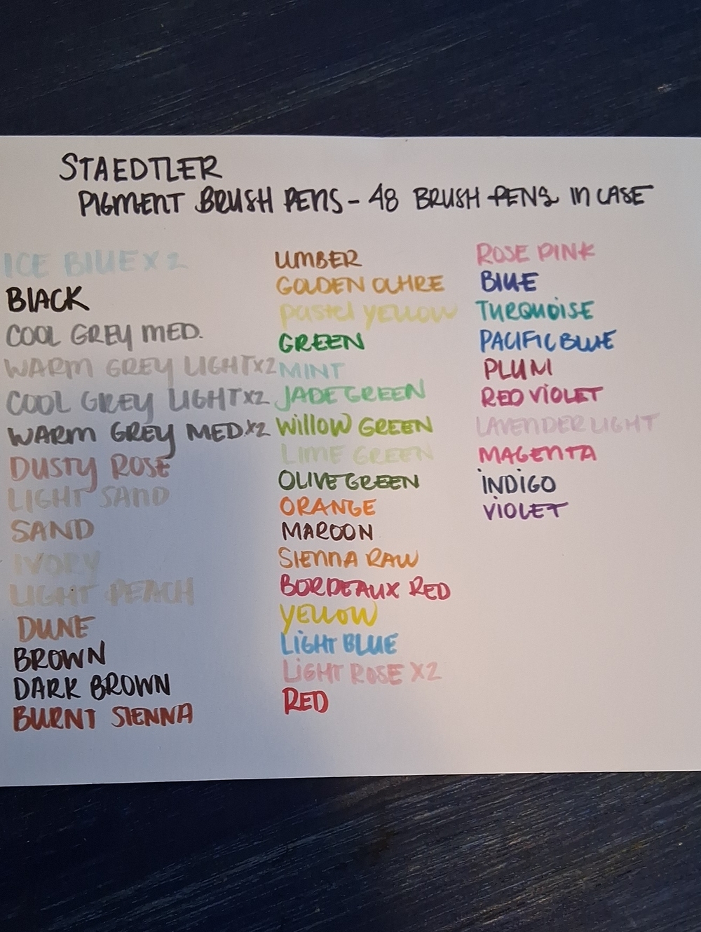 Staedtler Pigment Brush Pens - Multicolor Set